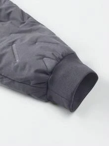 Tween Boys 毛绒休闲抽绳裤，时尚学院风休闲裤，适合返校季、秋冬季 - 灰色 - 查看 4