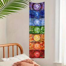1 pieza de Tapiz de 7 Chakras, decoración bohemia de pared para meditación y yoga, para dormitorio, dormitorio universitario, sala de estar, entrada (sin accesorios), regalos, decoración de cumpleaños, graduación, decoración de habitación, tapiz de pared, bandera, decoración del hogar, decoración de habitación, decoración del dormitorio - Multicolor - Ver 8