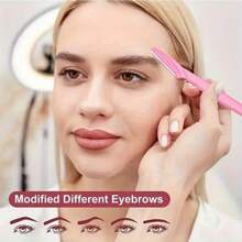 An 8 Pieces Multifunctional Face Trimmer Set For Both Women And Men - Stainless Steel Trimmer With Safety Cover For Eyebrows, Body, Face, Bikini Area And More