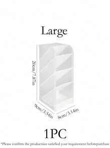 1 件宿舍斜置笔筒，画笔收纳盒，透明创意简约笔筒，办公桌面学生文具盒，大容量画笔、铅笔、蜡笔收纳盒，桌面收纳盒，铅笔盒，笔筒，毛绒铅笔盒，铅笔盒可爱，办公桌收纳盒，材质，记号笔收纳盒