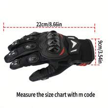 1 双 JPMOTO 摩托车全指手套，耐磨防滑透气触屏手套，男女皆宜，适合所有季节骑行