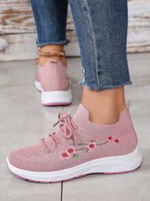 Breathable Mesh Soft Sole Slip-On Sneakers, Anti-Slip Versatile Summer Casual Shoes For Women