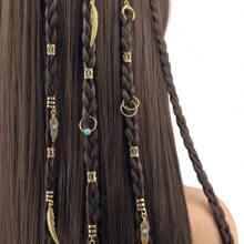 280 pezzi di fermagli per capelli vintage, accessori per capelli in lega di ferro eleganti, gioielli per capelli intrecciati, decorazioni per capelli regolabili, adatte per feste di Ognissanti, trecce personalizzate - Dorato - Visualizzare 2