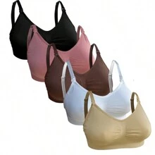Kit 2 Nursing Bra With Removable Cup Postpartum Reinforced Seamless Fabric - Blanco - Ver 9