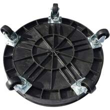 30 Gallon And 55 Gallon Heavy Duty Plastic Drum Dolly,Durable Plastic Drum Cart 900 Lb, Capacity, Barrel Dolly With 5 Swivel Casters Wheel, Black - 黑色 - 查看 5