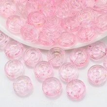 30 Peças Contas Espaçadoras de Cristal de Vidro Coloridas Eletrodepositadas no formato de Pirulito Candy de 12mm e Golfinho de 11*16mm, Material de Artesanato de Joias DIY para Colar, Pulseira, Brinco, Presentes de Feriados e Aniversário