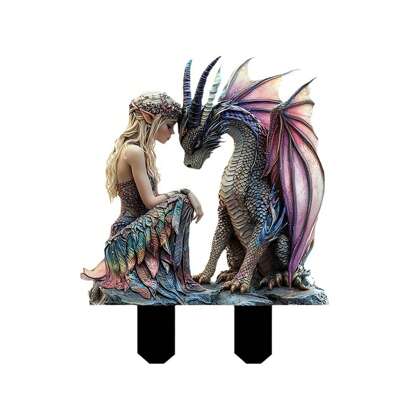 Courtyard Alec  And Pink Dragon Garden Piles