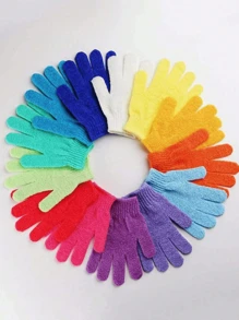 2/8 stuks exfoliërende douchehandschoenen, dubbelzijdige exfoliërende herbruikbare handschoenen, exfoliërende douchehandschoenen, bodyscrubhandschoenen, douchehandschoenen exfoliërende lichaamsreinigingstools