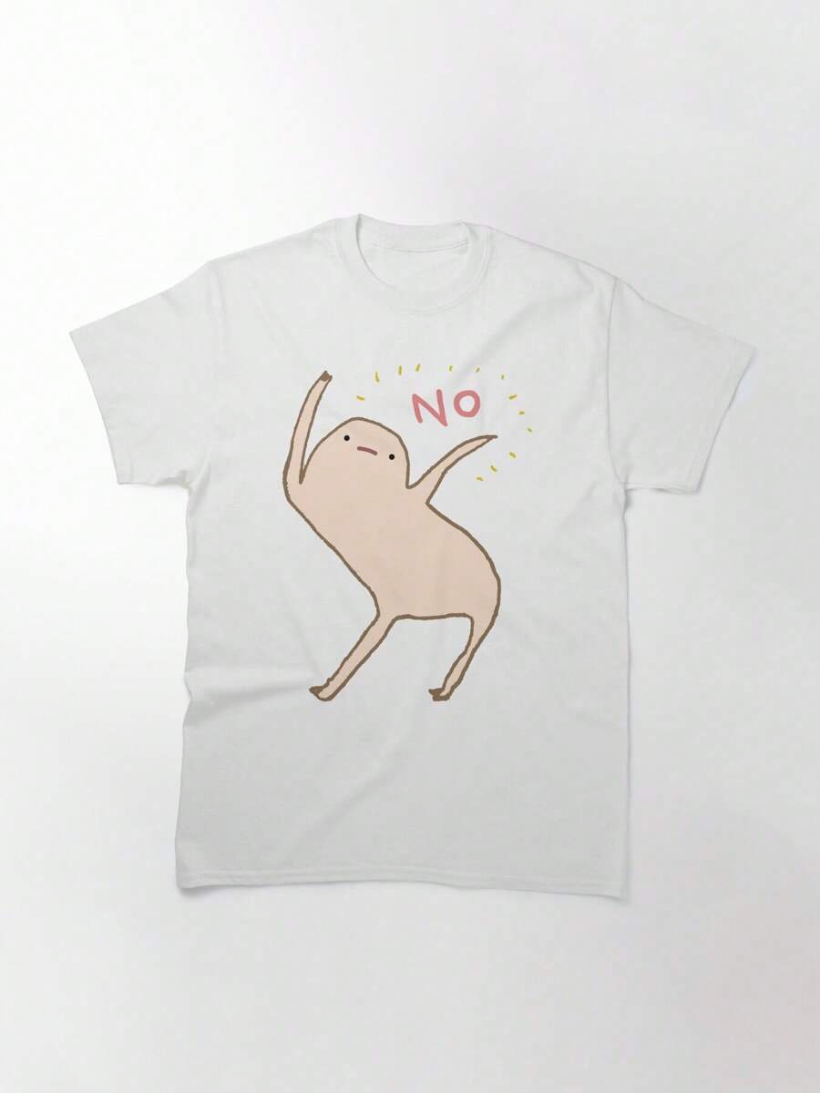 Honest Blob Says No Essential T-Shirt, Women's T-Shirt, 220g Pure Cotton, Casual Crew Neck, Great For Outings, Relaxed Street Style.