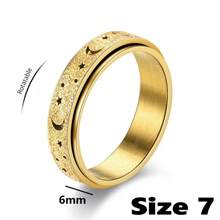 1pc Hollow Star Moon Stainless Steel Exquisite Ring,Special Gifts For Family And Friends