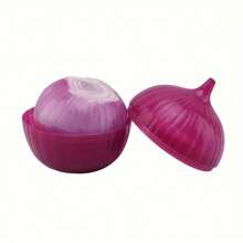 Bộ 5 hộp nhựa đựng thực phẩm hình quả táo, hành tây, ớt xanh, chanh - Hộp kín khí đa năng đựng trái cây và rau củ, dùng được trong tủ đông, nắp lật, rửa tay, không cần dùng điện - Nhiều màu - Xem 2
