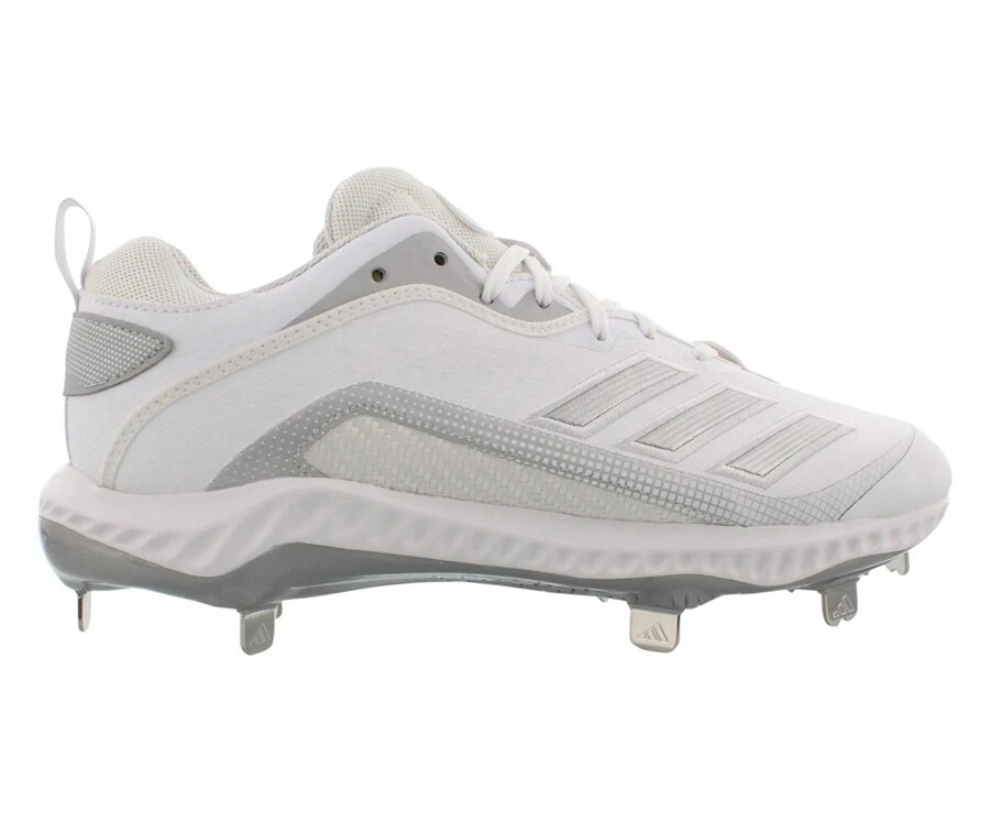 Adidas Icon 6 Bounce Mens Shoes - White/Silver - View 1