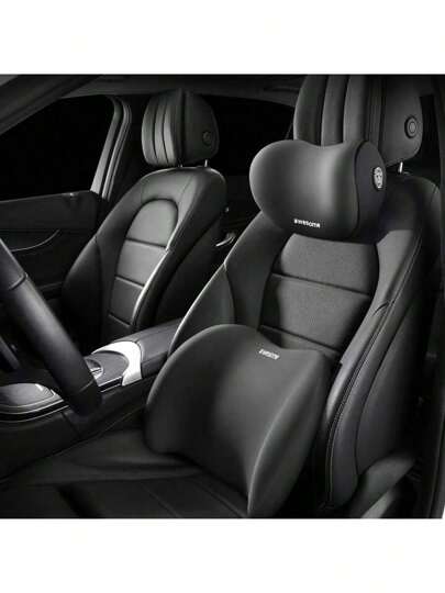 Cojín de apoyo para el cuello y la zona lumbar para asiento de coche y silla de oficina, Soporte para el cuello y la espalda del coche, Almohada ergonómica para el cuello y la zona lumbar del coche, Reposacabezas para el coche para aliviar el dolor de cuello y espalda, Almohada para el coche