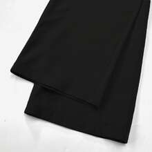 1 Set Of Multi-Color Scrubs Set Including V-Neck Top With 2 Pockets And Elastic Waist Pants, Breathable Material, Suitable As Work Uniform For Professionals Such As Doctors, Nurses, And Dentists, Designed For Women - Black - View 11