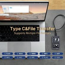 Surfans F20 HiFi MP3 Player With Bluetooth Lossless DSD High Resolution Digital Audio Music Player High-Res Portable Audio Player With 32GB Memory Card Support Up To 256GB - grayishblack32GB1 - View 5
