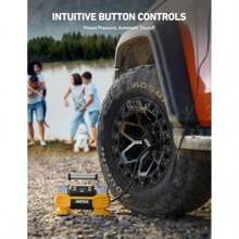 AstroAI Tyre Inflator Air Compressor 12V  160PSI With Screen Heavy Duty Dual Cylinders And Dual Motors Dual Power Tyre Pump For SUVs RVs ORVs Trucks Cars Air Mattresses Auto Off LED Light - as pic - View 4