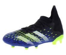 Adidas Predator Freak.3 FG GS Boys Shoes - Black/Lime/Blue - View 1