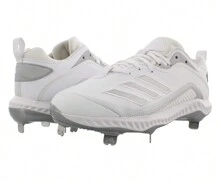 Adidas Icon 6 Bounce Mens Shoes - White/Silver - View 3
