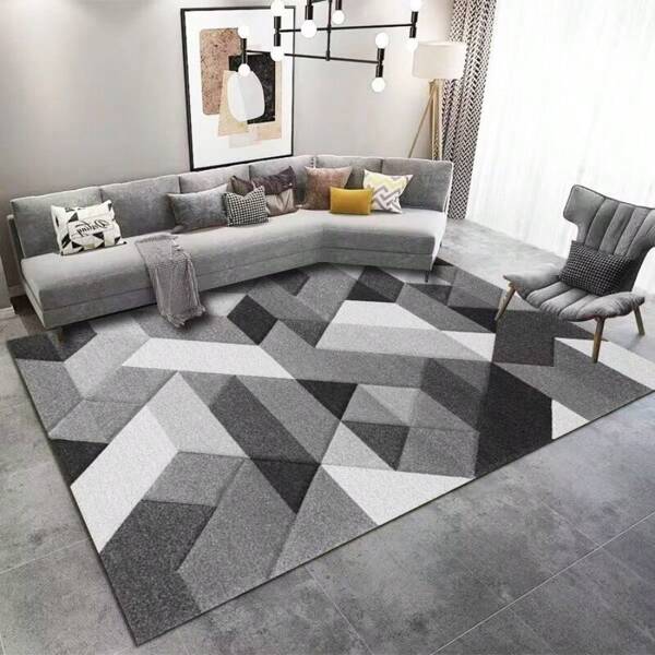 Tapete de decoração de interiores de estilo leve e luxuoso, novo tapete de interior de veludo curto, tapete de sala de estar, tapete de sofá, tapete de quarto, tapete deslizante lateral da cama, tapete de cozinha para sala de jantar, almofada para cadeira de escritório, almofada para porta de entrada, tapete para piquenique ao ar livre, tapete macio para bebês engatinhando, tapete para acampamento ao ar livre