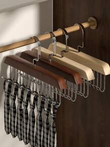 1/3pcs Hangers With 8 Hooks, Suitable For Wardrobe Bra Hangers, Vest Hangers,Popular Rotatable, Wooden Hangers,Closet Hangers, Space Saving Hangers, Wardrobe Storage Racks And Storage Space For Dormitories And Apartments, Can Store Vests, Bras, Scarves Decorations Decor Festival Decor Room Decor Home Decor Decor Bedroom Decor