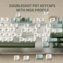 RK ROYAL KLUDGE R75 Mechanical Keyboard Wired With Volumn Knob 75% TKL Custom Gaming Keyboard Gasket Mount RGB Backlit With Software MDA Profile Hot Swappable Silver Switch PBT Keycaps US Layout - Green-HotSwapSliverSwitch - 查看 8
