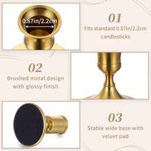 Luxury European Retro Brass Household Candle Stand Decoration, Metal Candlelight Dinner Table Candle Cup, Home Decoration Candle Stand, New Year/Birthday/Newlyweds/Christmas/Thanksgiving Gifts Graduation