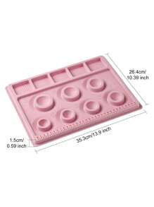 1pc Plastic Bracelet Design Display Board, Suitable For DIY Handmade Bracelet, With Measurement Scale - Square - View 3