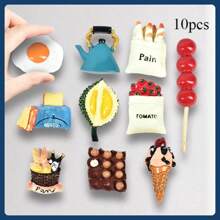 1pc/4pcs/5pcs/5pcs-Style 1/6pcs/7pcs/7pcs-Style 1/8pcs/8pcs-Style 1/9pcs/9pcs-Style 1/10pcs/10pcs-1/11pcs/12pcs/13pcs 3D Realistic Food Magnetic Stickers, Delicious Food Themed Stickers, Creative Fridge Magnets, Decorative Accents For Office, Kitchen, Whiteboard, Storage Cabinet, Dishwasher, Home Decor, Gifts For Friends And Family, Valentine's Day - 彩色 - 查看 57