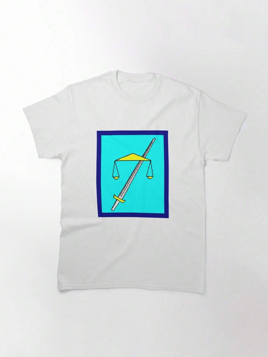 TempleOS Classic T-Shirt, Women's T-Shirt, 220g Pure Cotton, Casual Crew Neck, Great For Leisure, Relaxed Days Out. - White - View 1