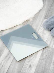 An Ultra-Thin 1.7cm Glass Panel Simple And Stylish Weight Scale For Home Use With High Precision, Small Body Fat Scale, Weight Loss Scale, Human Body Weight Scale, Home Scale - LCD Display - Maximum Weight Limit 150kg - Smart And Simple - Black And Gray - 30*30 Cm Home Bathroom Decor Summer