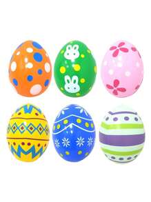 1pc Inflatable Easter Egg Decoration - Colorful PVC Easter Egg Ornament, Suitable For Outdoor Yard, Lawn, Garden And Party Atmosphere - Multicolor - View 4