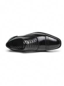 Zapatos Oxford casuales para hombres, de punta afilada, adecuados para negocios/vestimenta formal, apropiados para el trabajo, bodas, clubes, peluquerías, color negro, estilo coreano