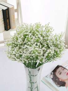 20pcs Starry Sky Simulation Flowers With Stem Small Bouquet - Handmade Floral Arrangement With Simulated Texture, Used For Home Outdoor Courtyard Garden Decoration, Wedding, Party, Birthday Atmosphere Decoration, Valentine Day, Gift Gifts Graduation