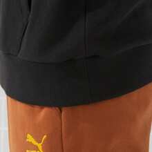 Puma 2026 New Unisex Sweatshirt, TEAM JP Sweatshirt TR, Comfortable Versatile Pullover, 625801-01 - Black - View 3