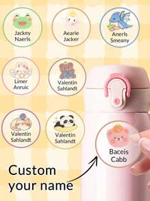 LICVIC Custom Waterproof Stickers Personalized Name Labels Stickers For Kids, Back To School Supplies For Kids, Custom Name Tag Stickers Custom, Daycare Labels, Customizable Stickers, Custom Sticker, School Supplies For Kids, Daycare Essentials, Boy, Girl - Style 8 - View 1