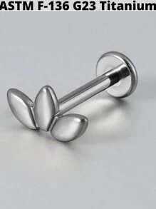 1PC G23 Titanium Bat Internal Thread Labret Lip Rings Pumpkin/Sword Ear Cartilage Tragus Helix Earring Lobe Piercing Jewelry - Titanium Plating Original Color - View 19