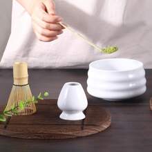5pcs/Set Matcha Set- Matcha Whisk And Bowl- Matcha Tea Set- Matcha Bowl (Matcha Cup), Bamboo Whisk, Matcha Scoop, Matcha Whisk Stand (Chasen Holder)- The Perfect Matcha Kit For Matcha Tea Ceremony