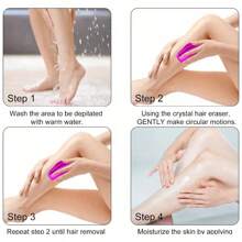 2pcs Painless Hair Remover - Unisex, Reusable, Waterproof, Suitable For Body, Legs, Arms, Back