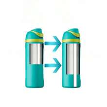 Pajita de repuesto para botella de agua de 24oz/32oz, pajitas reutilizables y transparentes para accesorios de botellas de agua de 24oz y 32oz