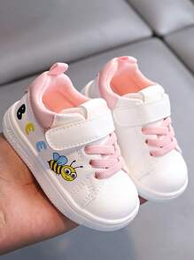 1 par de zapatos de primavera y otoño para niños de 1 a 4 años, zapatos de interior y exterior de moda y lindos, con suela blanda antideslizante y resistente al desgaste, con , ligeros y cómodos
