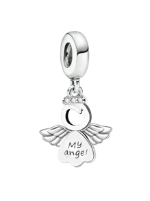 1 PC Silver Plated Cross Angel Of Love Mary Prayer Bible Pendant Charm Pendant Ball Suitable For Bracelets DIY Women's Jewelry - Silver - View 5