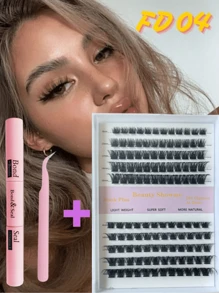 Beauty Showme 280 Clusters 20D 30D 40D 50D 60D 80D 100D -0.07D-9-16MIX Lash Clusters Cat Classic Higu Lilac Mayhug Me Punto Single That 40d Brown Color Fadlash Flutter Home Hybrid Keyyou Lashify No Self Anime Easy Extensiones Eyeshine Kits Magnetic Pack - Black - View 9