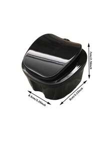 1 pièce Boîte de bain portable pour soins dentaires pour prothèses, nettoyage de fausses dents avec filet d'égouttage suspendu. Boîte de rangement pour le bain des fausses dents, en forme de pomme avec filtre à mailles - support de prothèse transparent et boîte de rangement pour des soins bucco-dentaires faciles