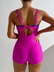 RWX VEST Women's Swimming Swimsuit With Modern And Comfortable Design 2025 XX329 - 玫紅色 - 查看 2