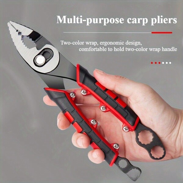 Multifunctional Fishing Pliers - High Hardness Pliers With Star Wrench, Large Flat Jaws For Cutting Lines, Auto Repair Tools