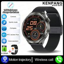 KENPANG 2025新款户外运动智能手表GT4，男女皆宜，1.85英寸（4.7厘米）全触摸屏，蓝牙通话，NFC门禁，指南针，多种运动模式，心率/睡眠健身追踪器，适用于安卓/iOS系统。最佳礼物 - 彩色 - 查看 13