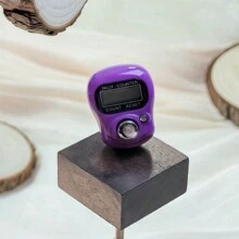 1 pieza Contador de anillos electrónico, Contador digital portátil para aliviar el estrés, para oración, entrenamiento, yoga, conteo, contador de anillos para dedos, estilo de anillo con pantalla digital y conteo electrónico