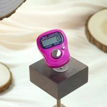 1 pieza Contador de anillos electrónico, Contador digital portátil para aliviar el estrés, para oración, entrenamiento, yoga, conteo, contador de anillos para dedos, estilo de anillo con pantalla digital y conteo electrónico