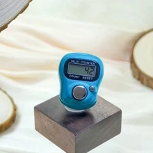 1 pieza Contador de anillos electrónico, Contador digital portátil para aliviar el estrés, para oración, entrenamiento, yoga, conteo, contador de anillos para dedos, estilo de anillo con pantalla digital y conteo electrónico