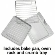 Hamilton Beach 31401, Horno Tostador De 4 Rebanadas Acero Inoxidable Hombres, Plateado, 12 Litros - Gris - Ver 5